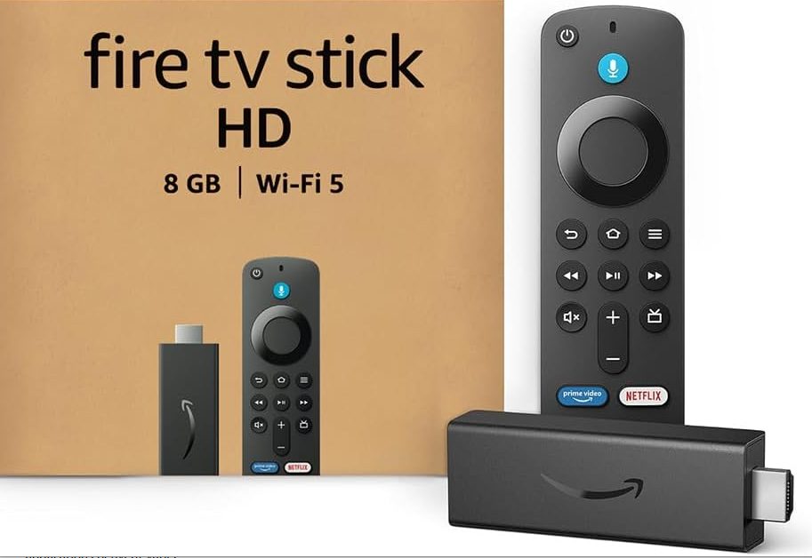 Fire TV Stick HD (Nouvelle génération) | TV gratuite et en direct, télécommande vocale Alexa, contrôle de la maison connectée, streaming HD