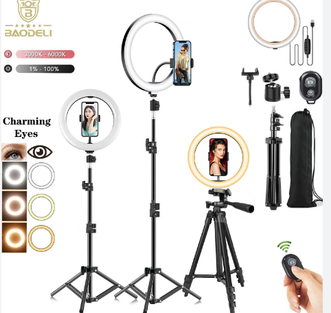 12" Ring Light,Anneau Lumineux,LED Lumière Anneau,Réglable pour Maquillage/Téléphone/Caméra Vidéo/Camera Vlog/Selfie