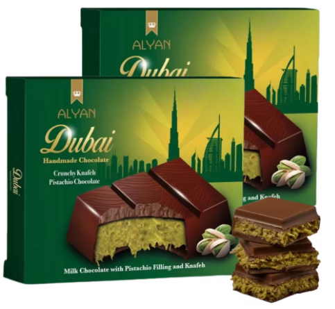 Alsuperb-Chocolat au lait Dubaï, CHOCOLRapidly DUBAI, 100 g